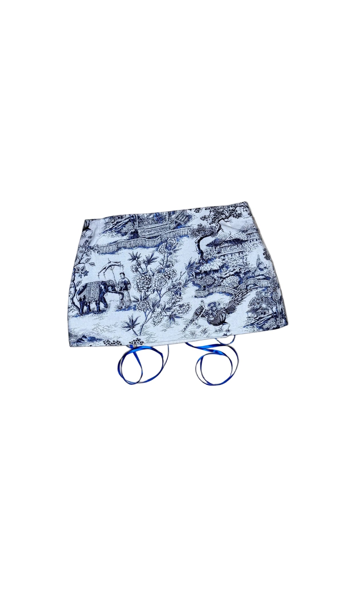 Dark Blue Toile Lace-Up