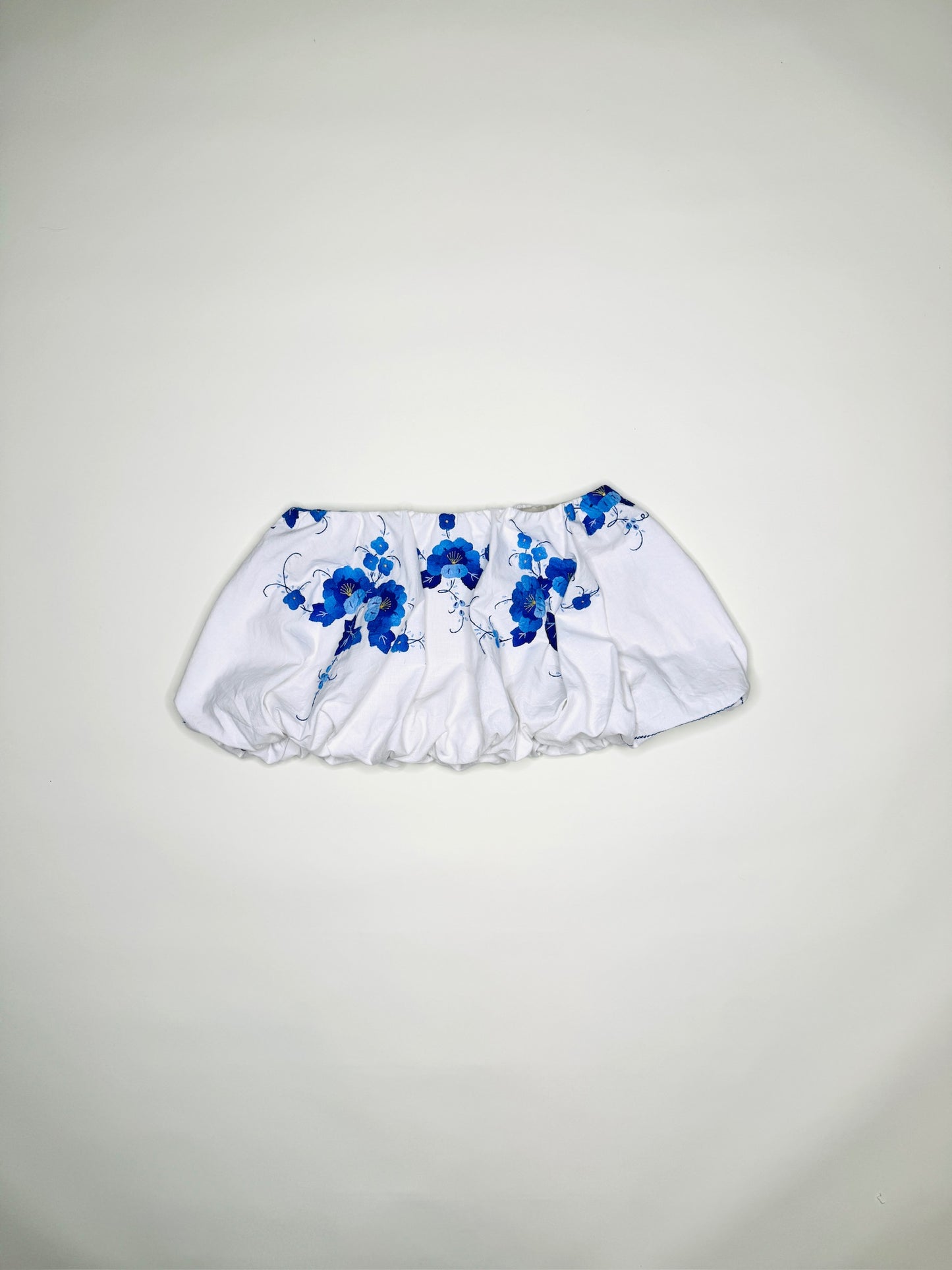 Blue Embroidered Bubble