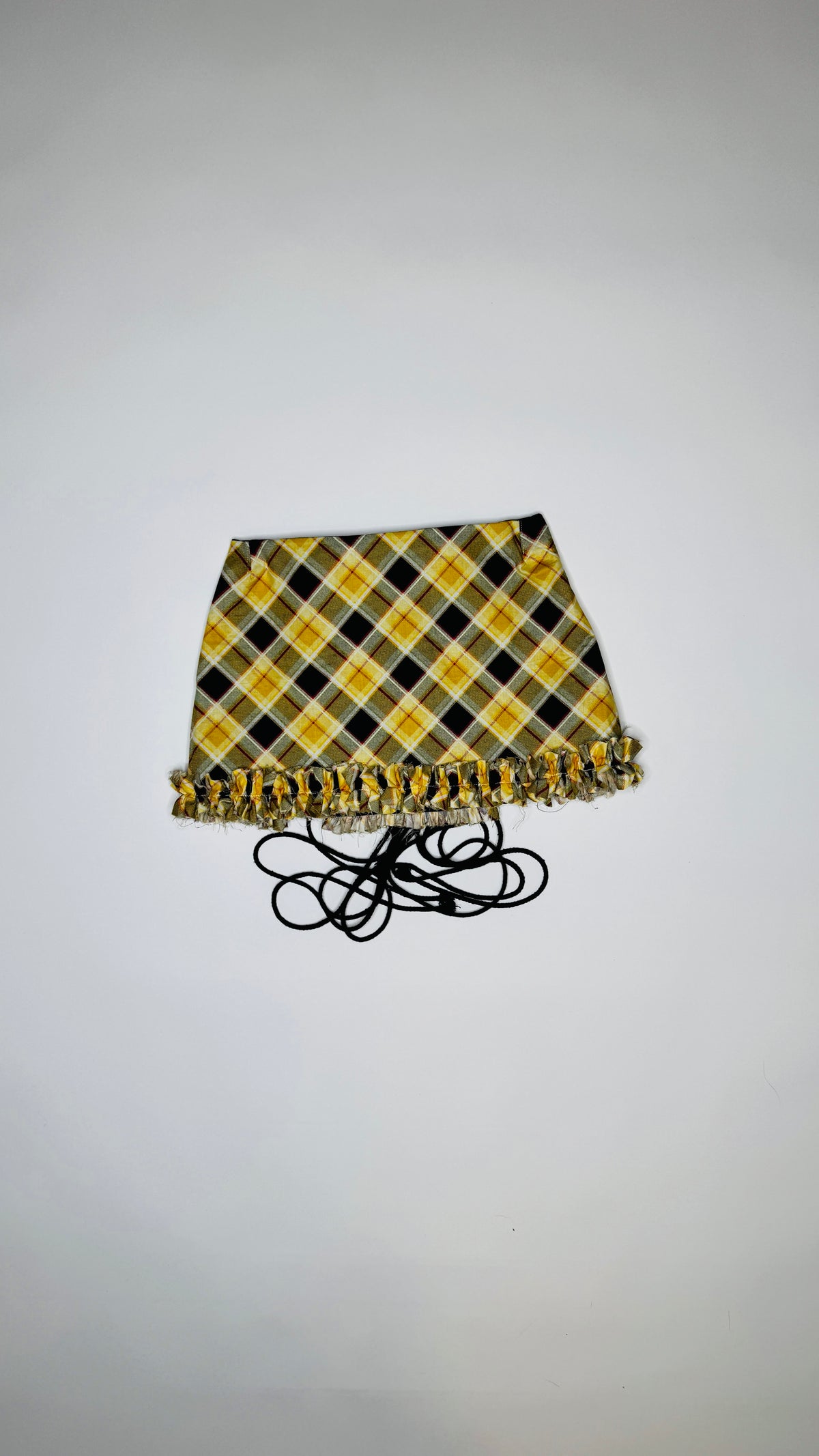 Yellow Plaid Skirt