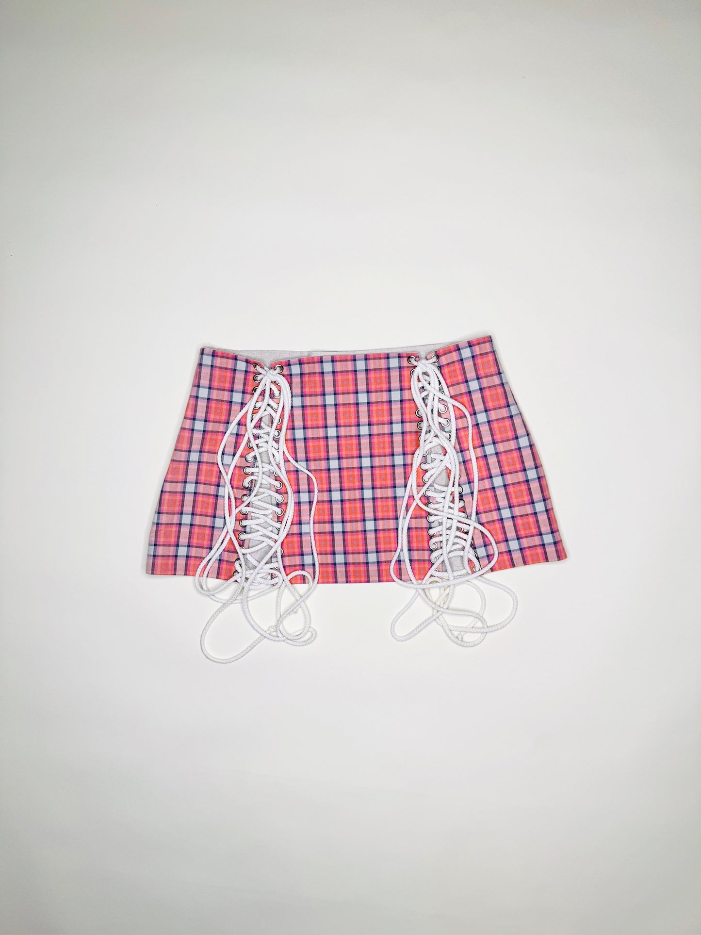 Pink Plaid Skirt