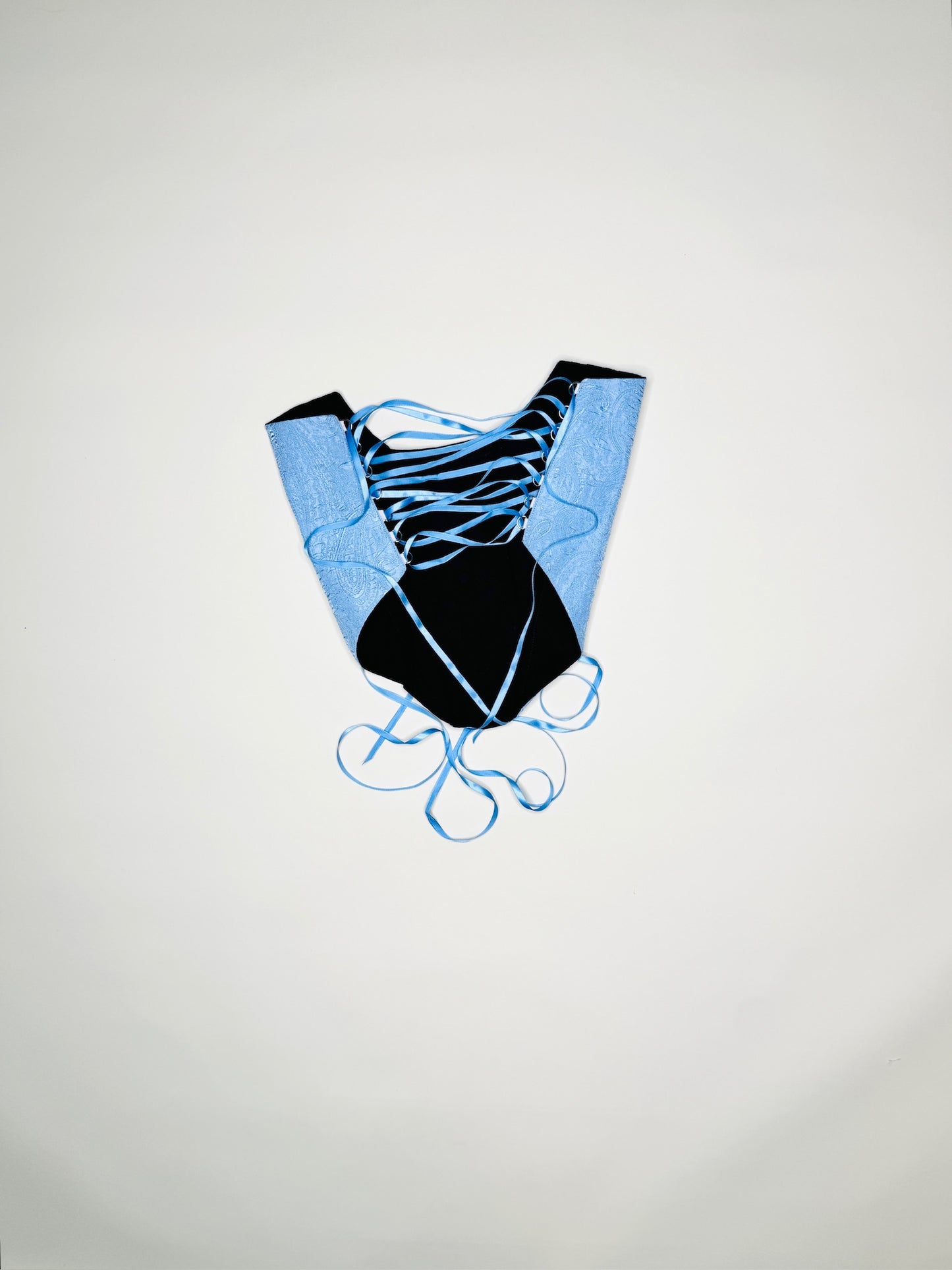 Blue Textured Paisley