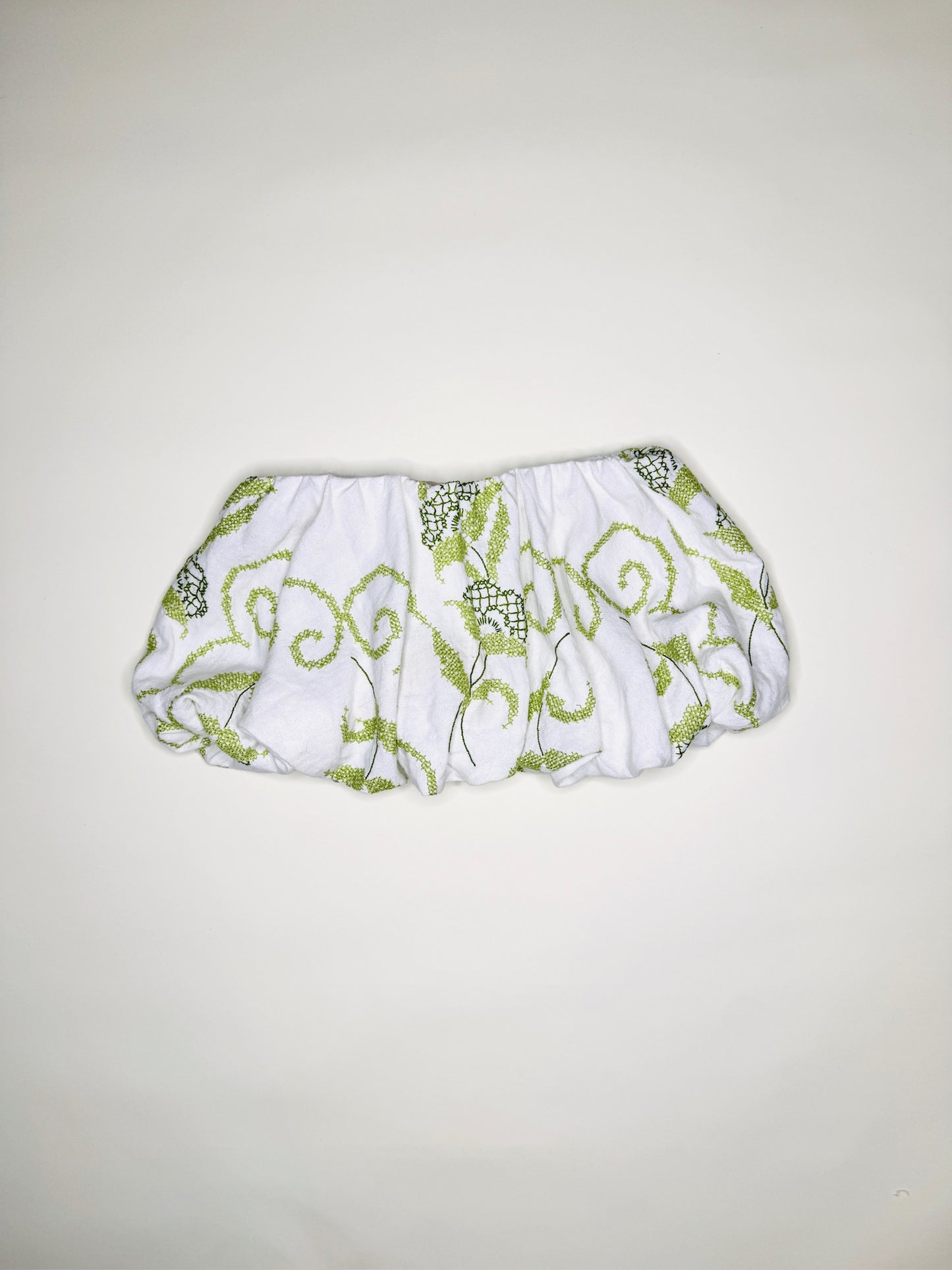 Green Embroidered Bubble