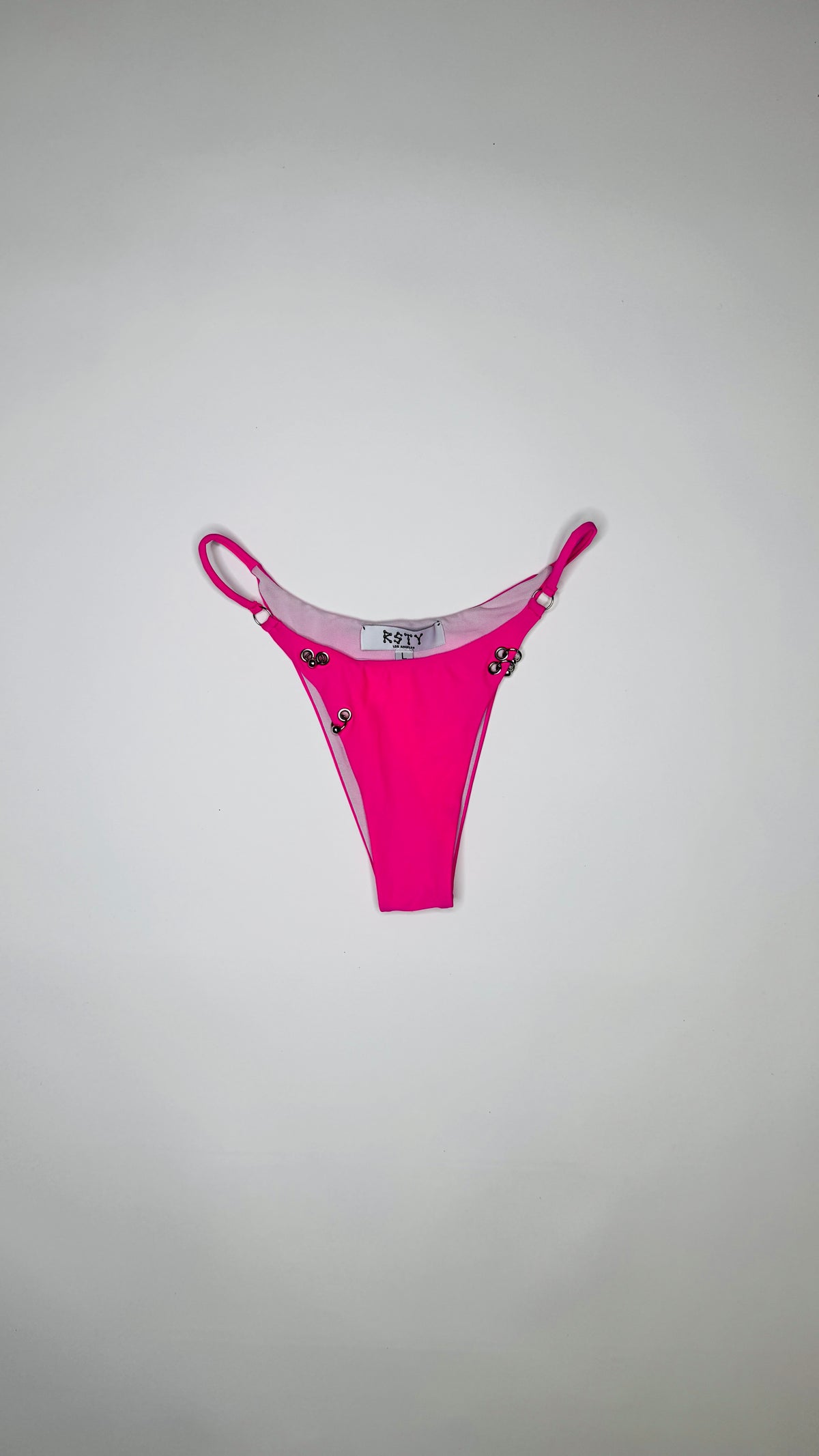 Pink Pierced Bikini Bottom
