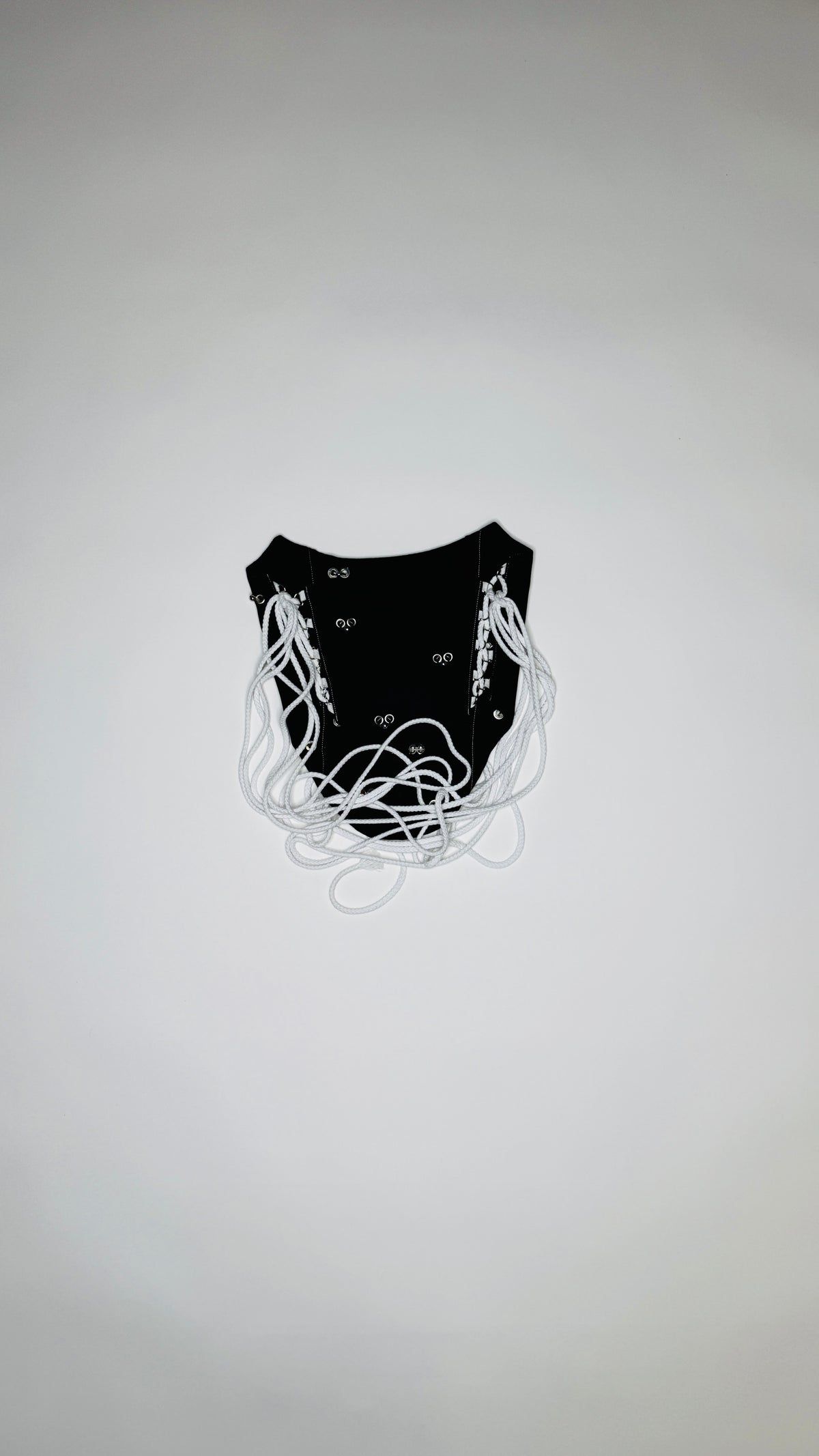 Black Pierced Denim