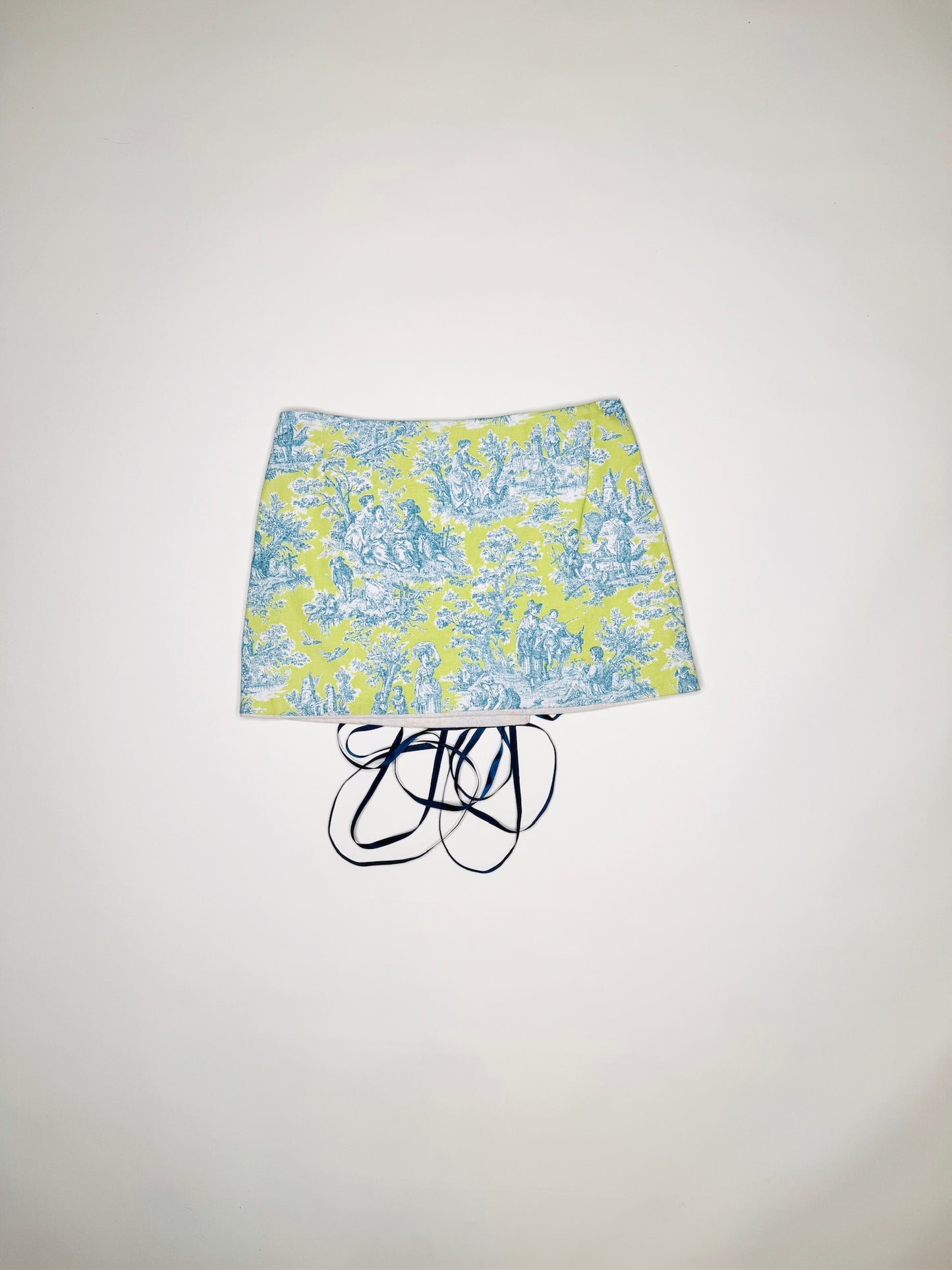 Teal Toile Skirt
