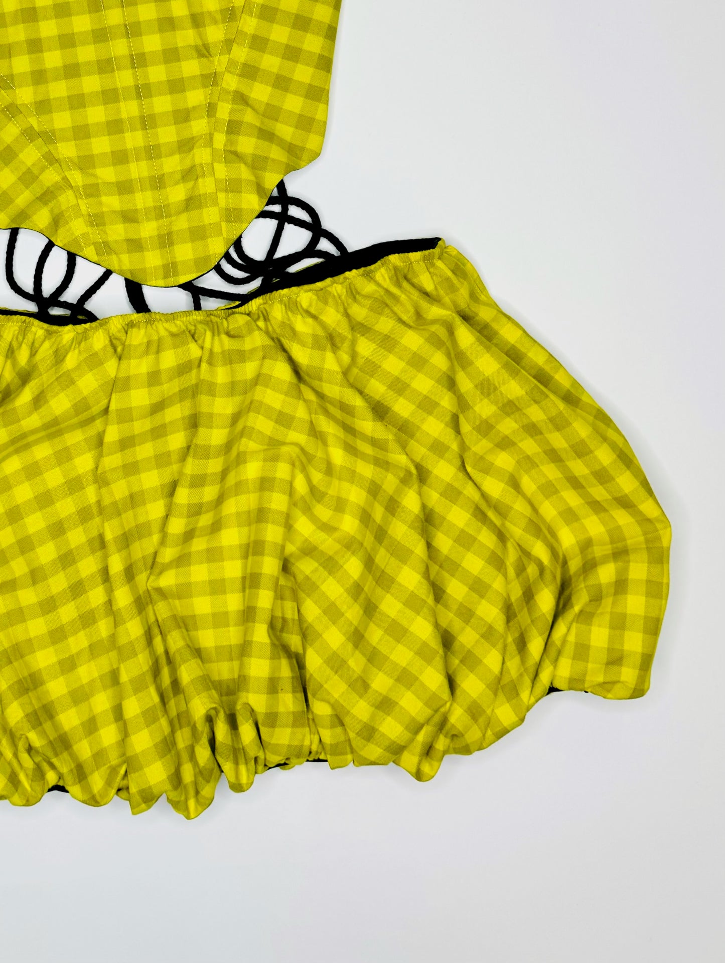 Yellow Gingham Bubble