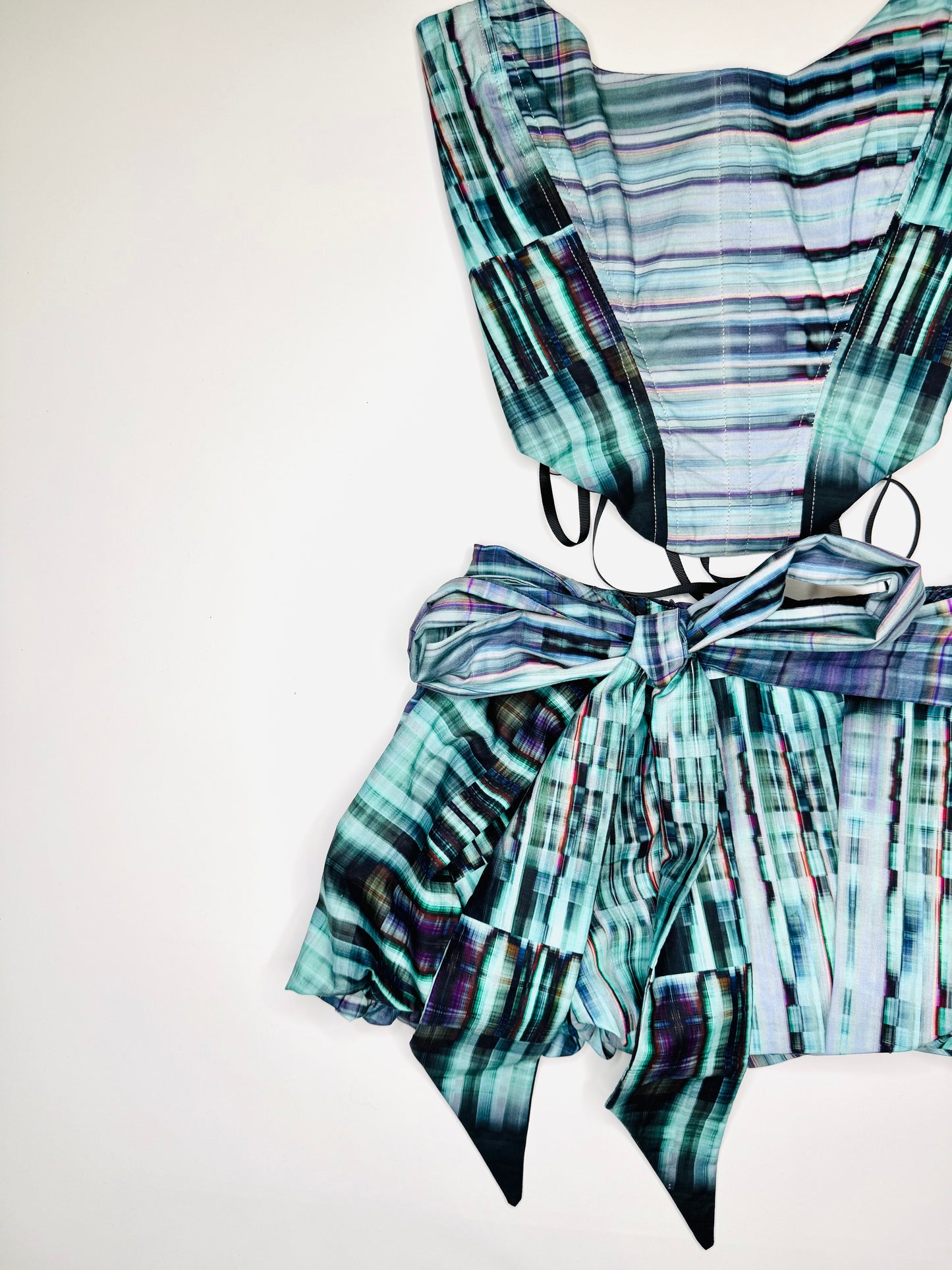 Digital Plaid Suki Bubble Set