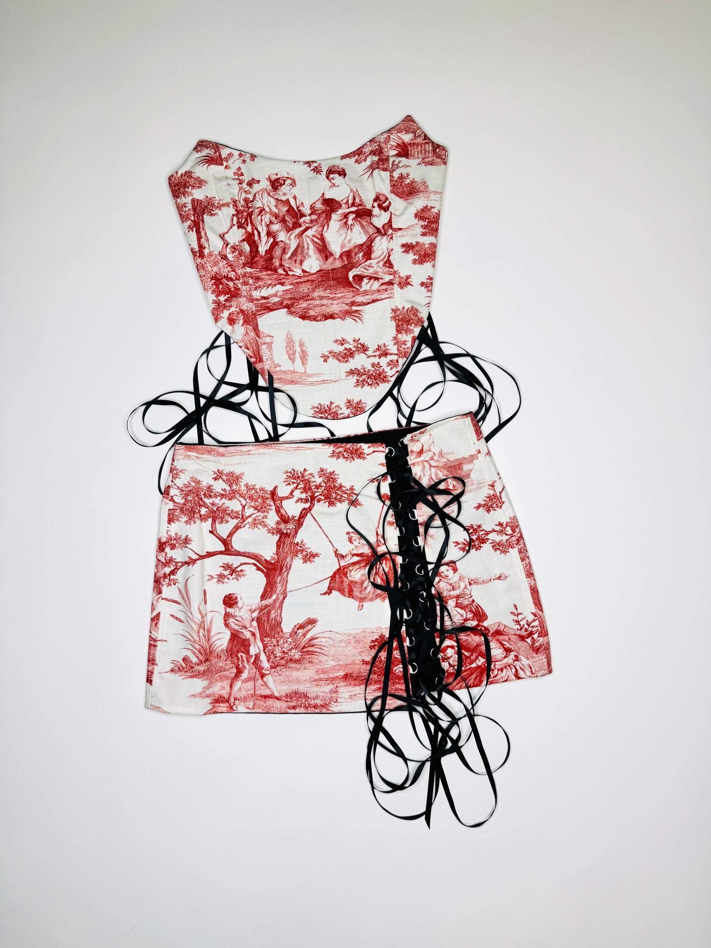 Red Toile Set