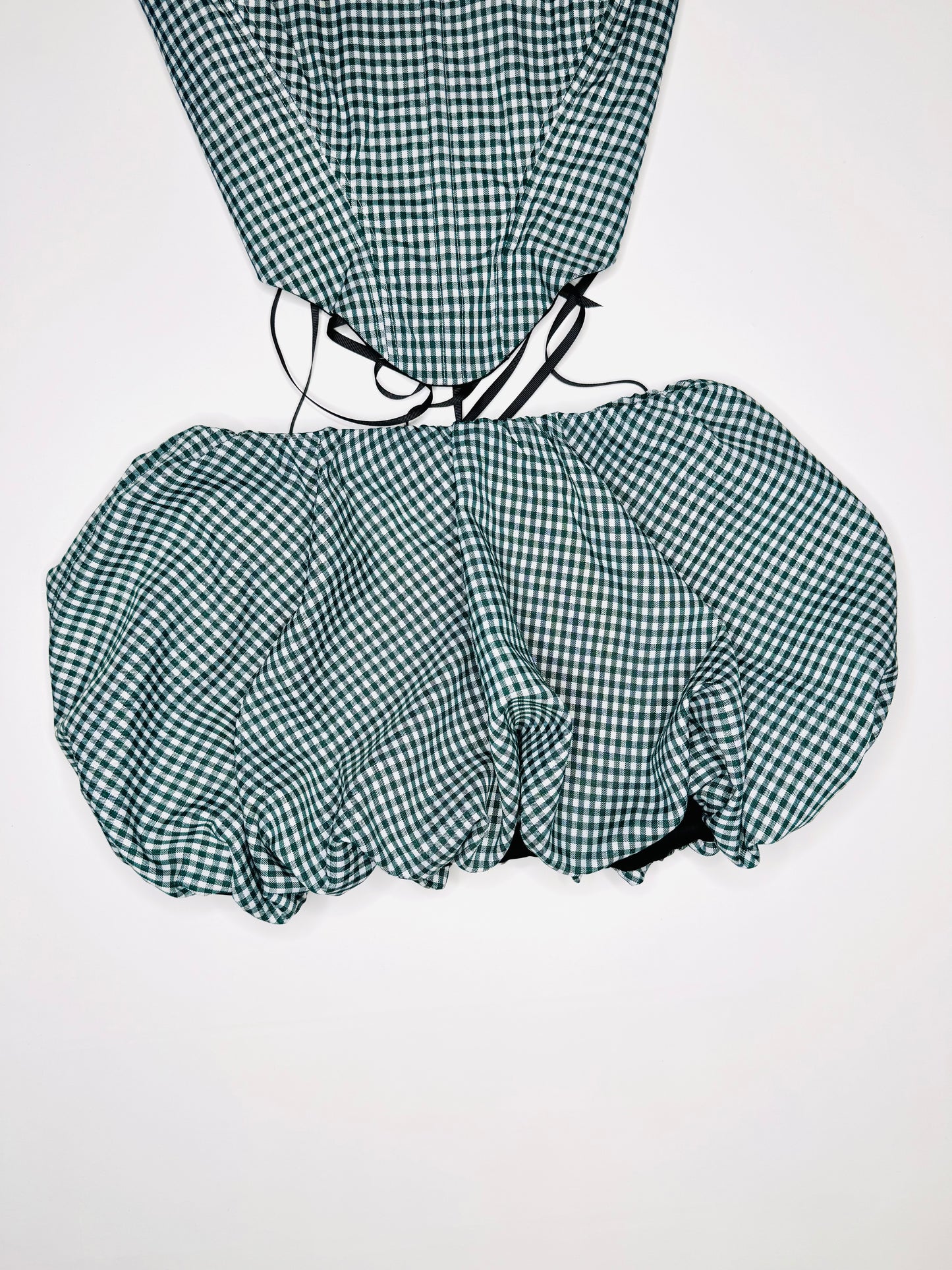 Emerald Gingham Bubble Set
