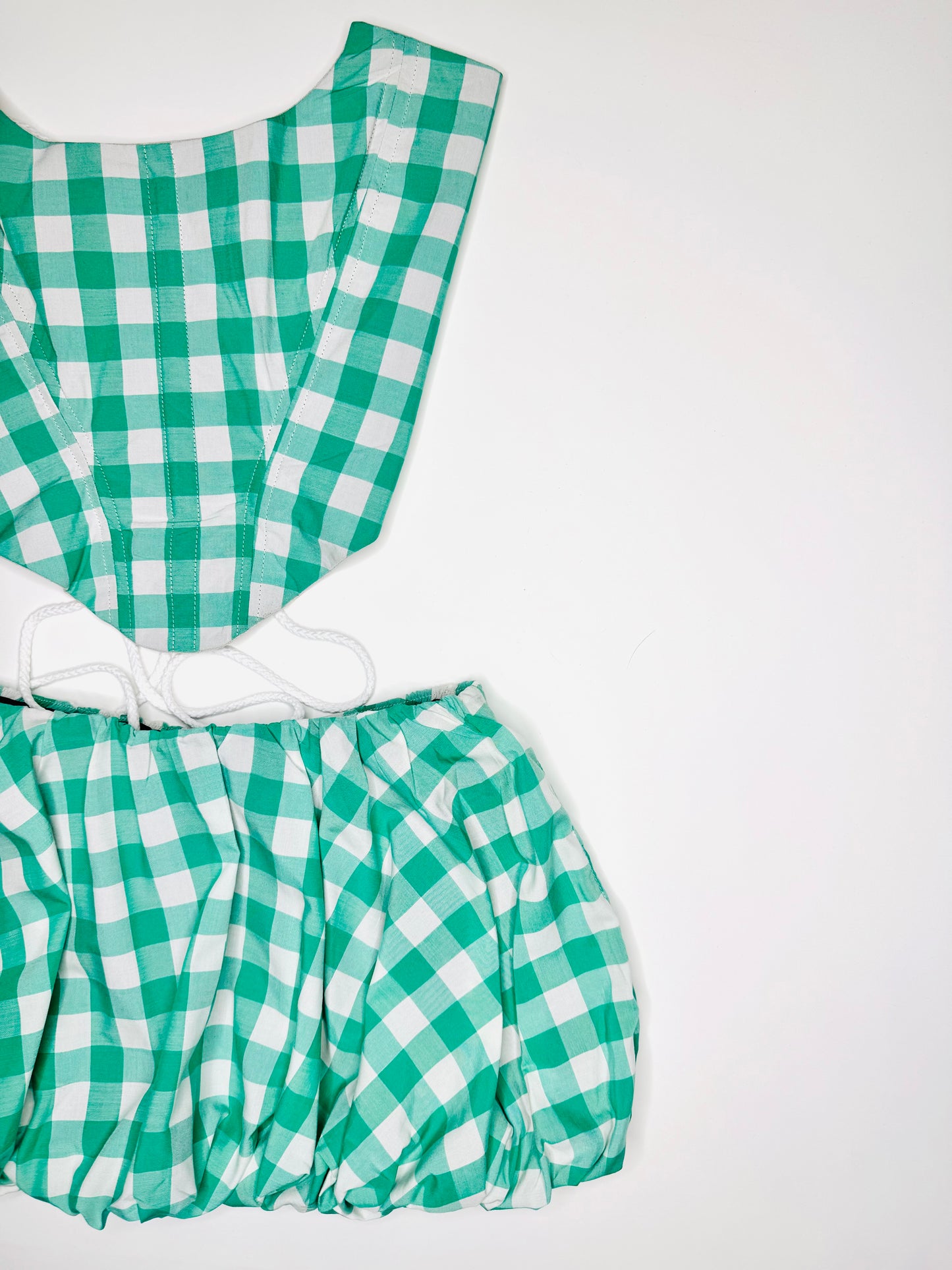 Green Buffalo Plaid Bubble Set