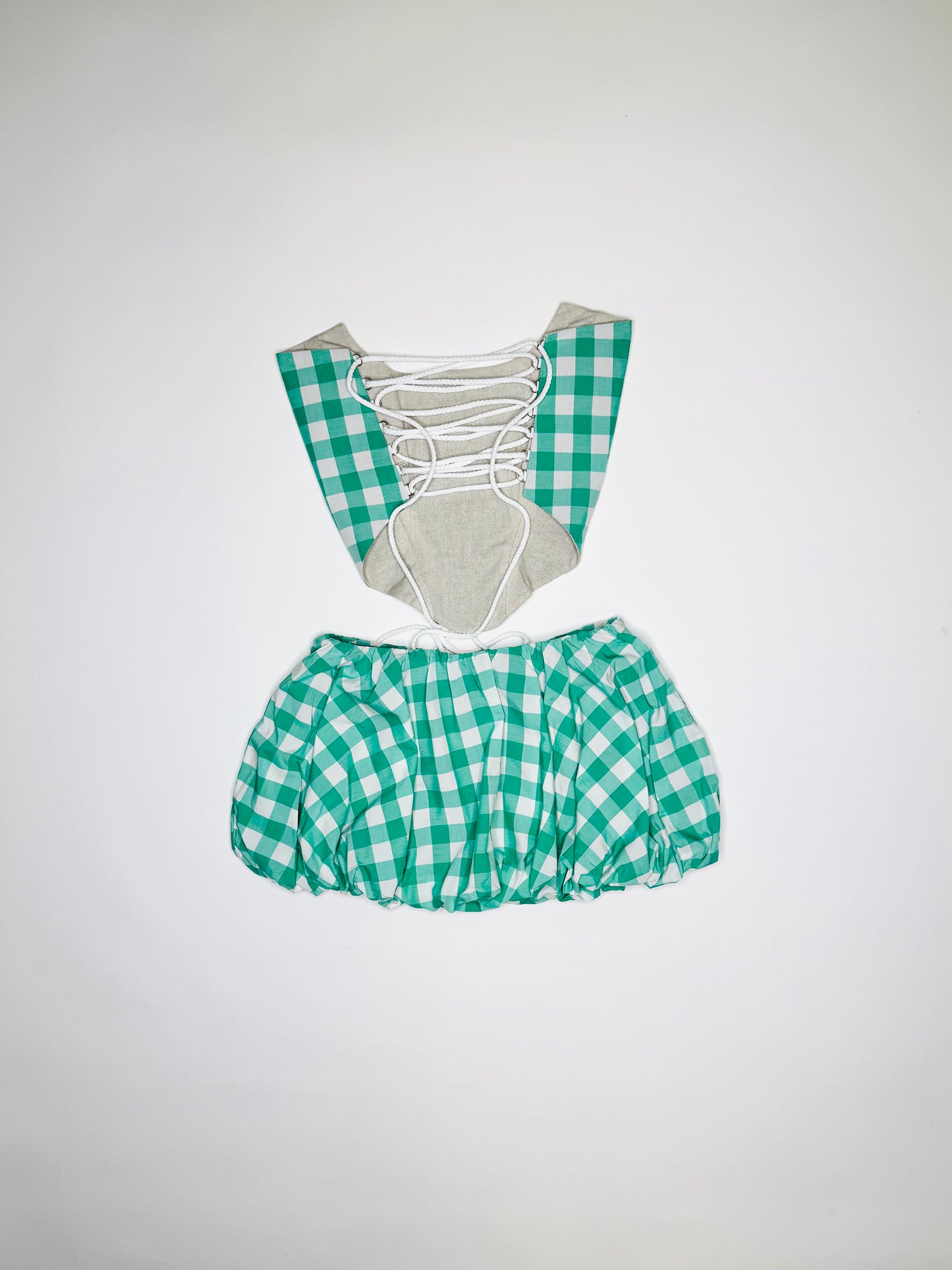Green Buffalo Plaid Bubble Set