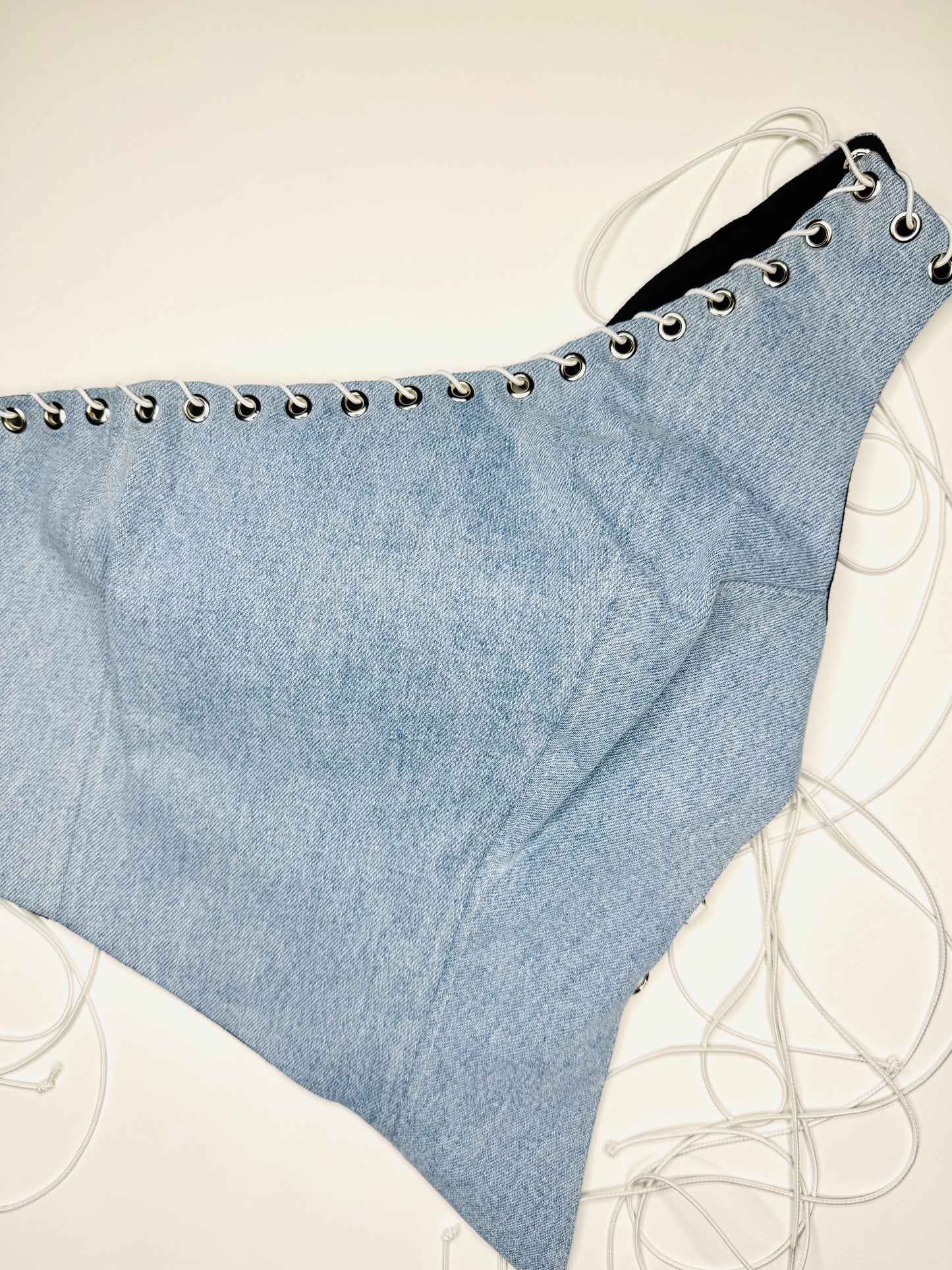 Blue Denim Wrap Ari Top