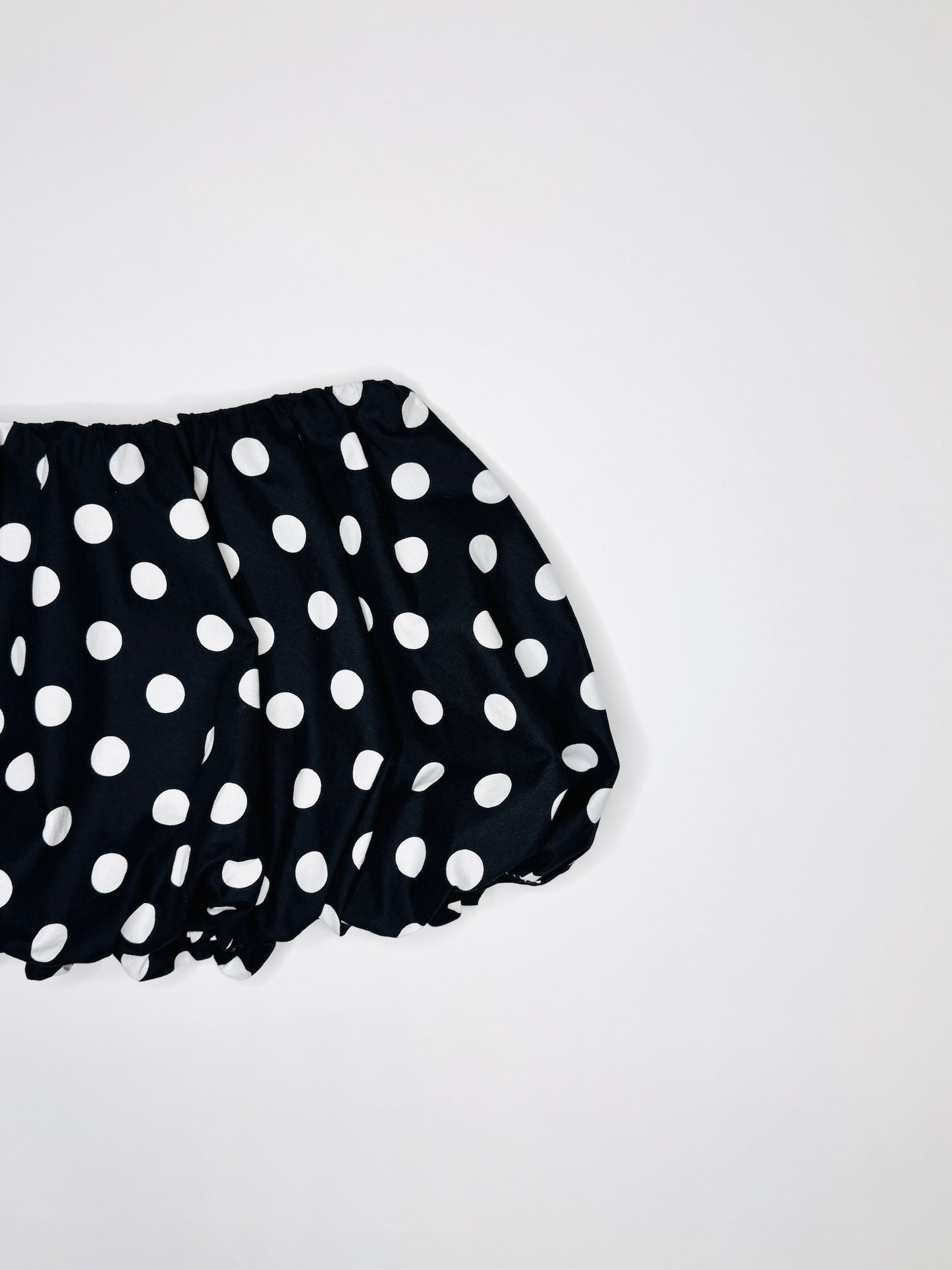 Black Polka Dot Bubble Skirt