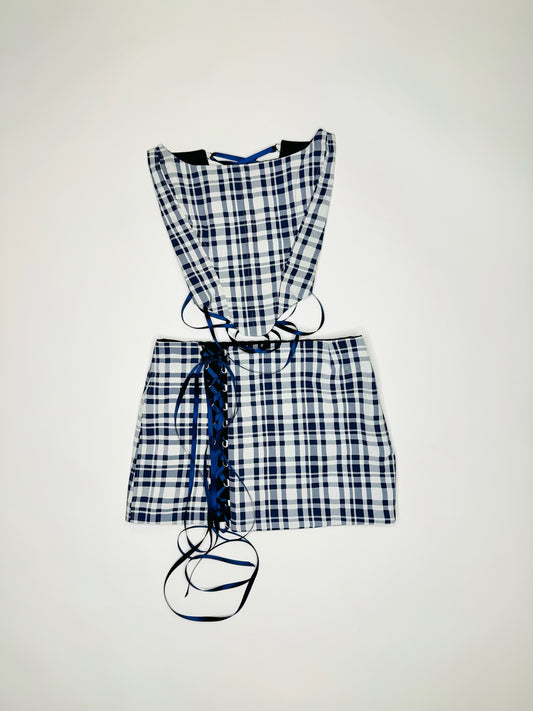 Blue and White Plaid