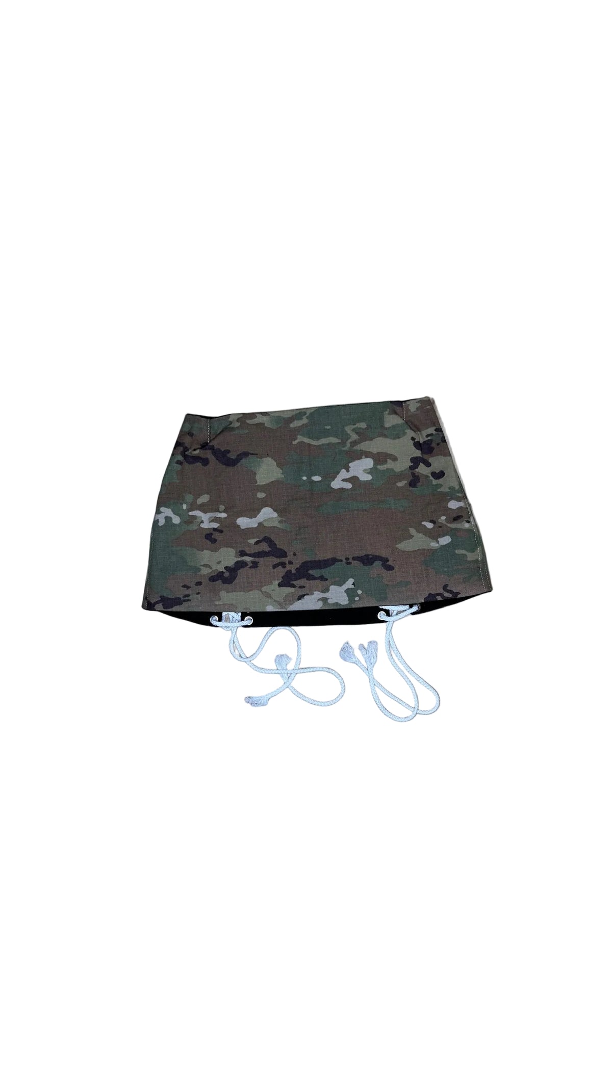 Camo Lace-Up Skirt