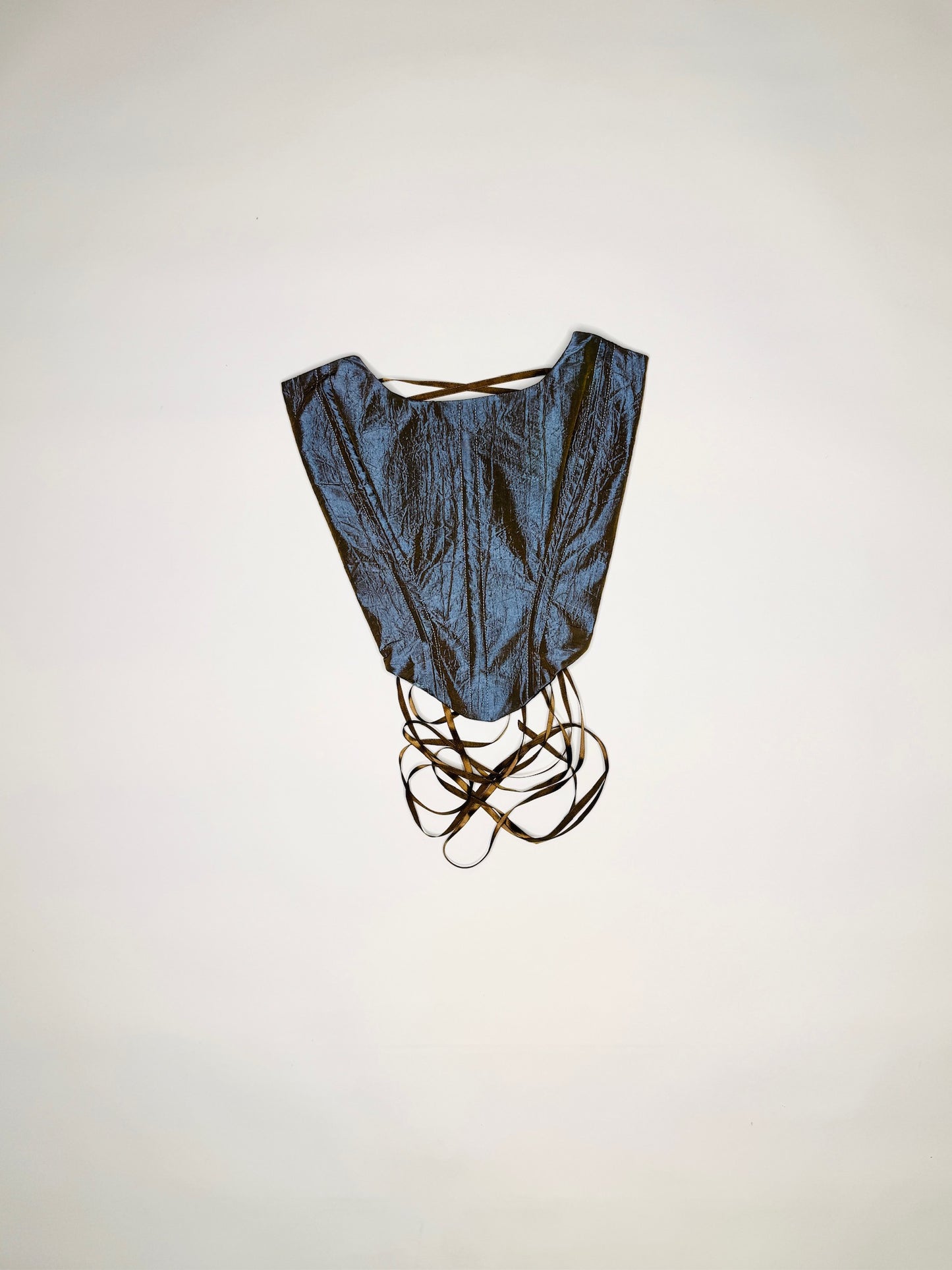 Blue Iridescent Corset