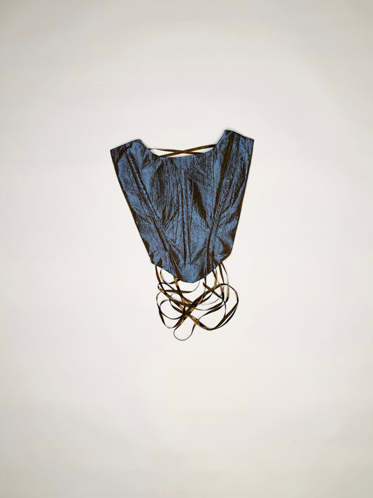 Blue Iridescent Corset