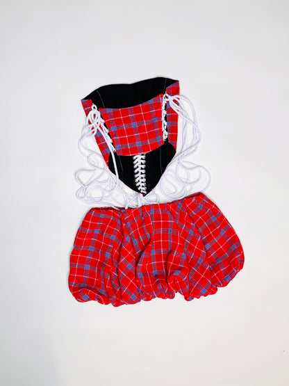 Red Plaid Bubble