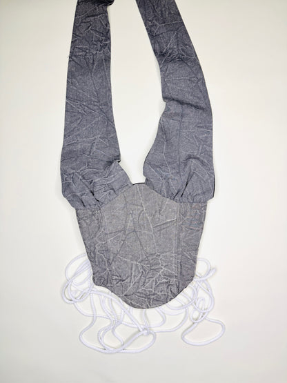 Grey Acid Wash Halter
