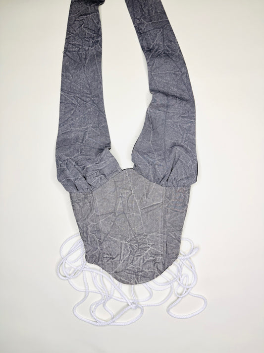 Grey Acid Wash Halter