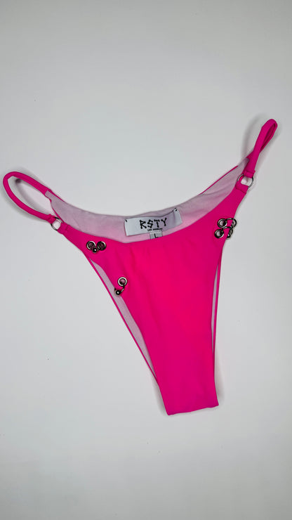 Pink Pierced Bikini Bottom