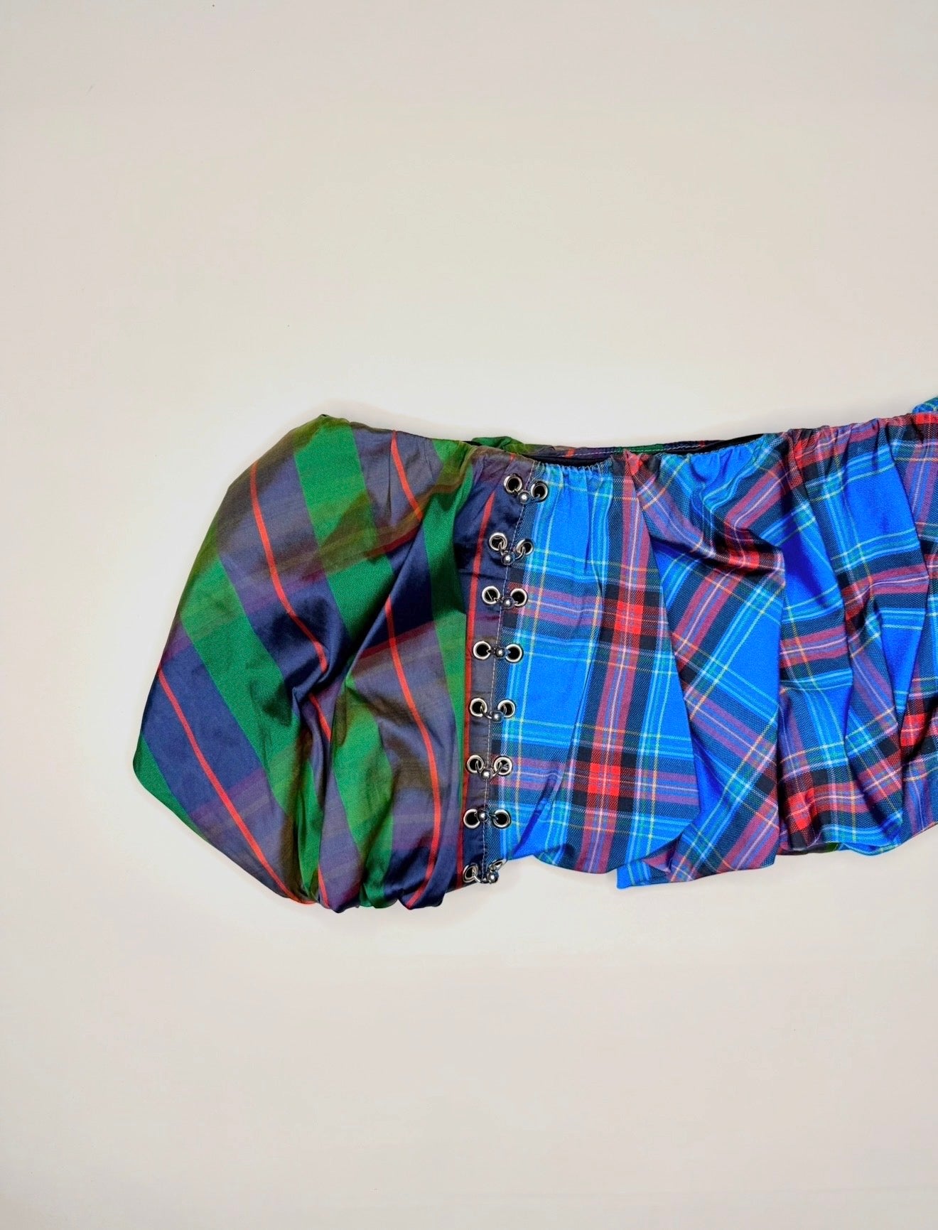 Split Plaid Bubble