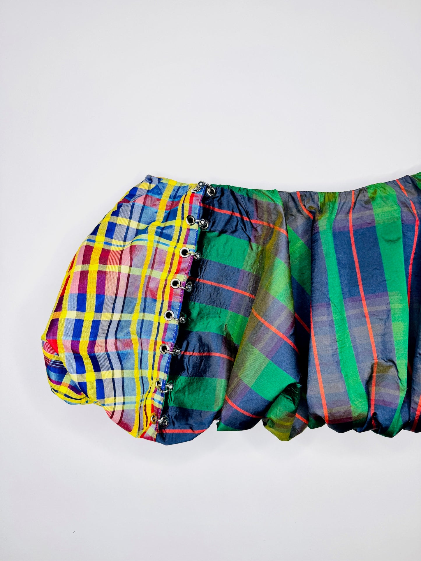 Pierced Plaid Bubble