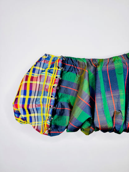 Pierced Plaid Bubble