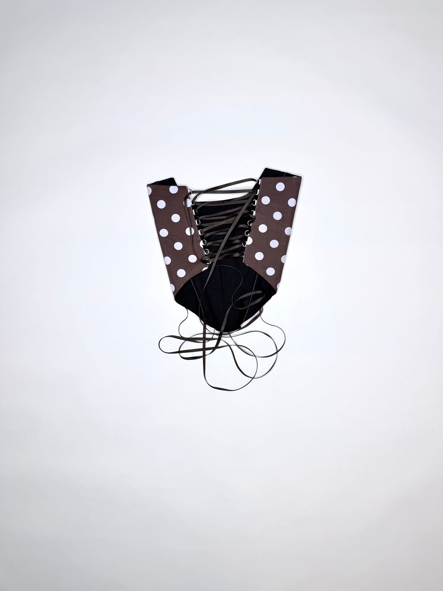 Brown and White Polka Dot