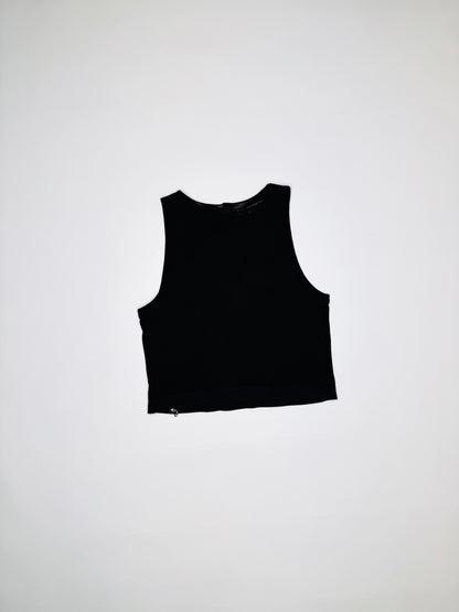 Black Cropped Tank