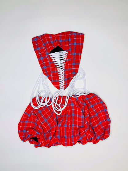 Red Plaid Bubble