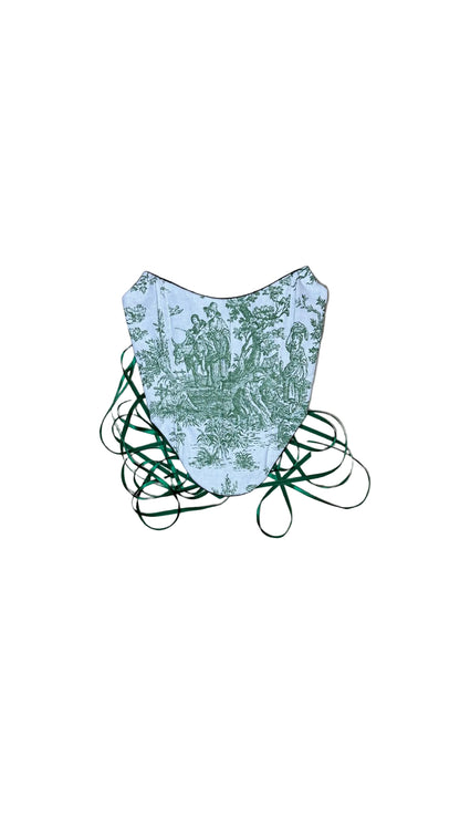 Green Toile Corset
