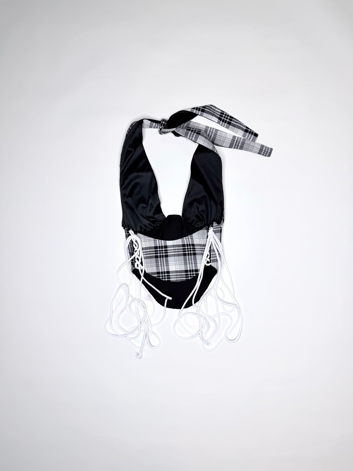 Black Plaid Halter