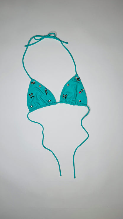 Teal Pierced Bikini
