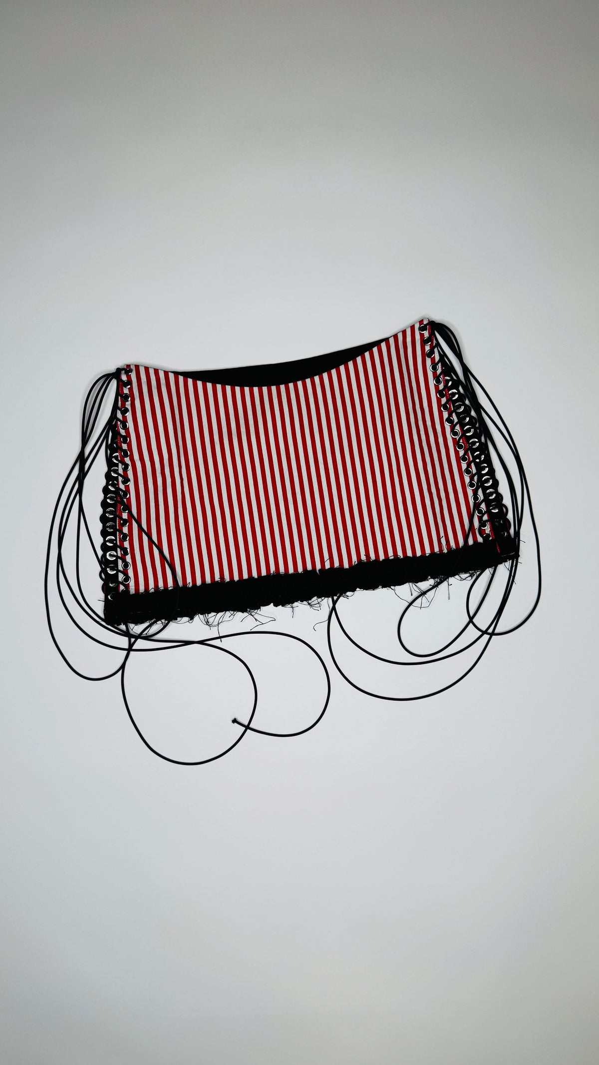 Red Striped Skirt