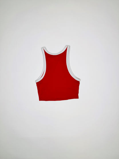 Red Pierced Tank