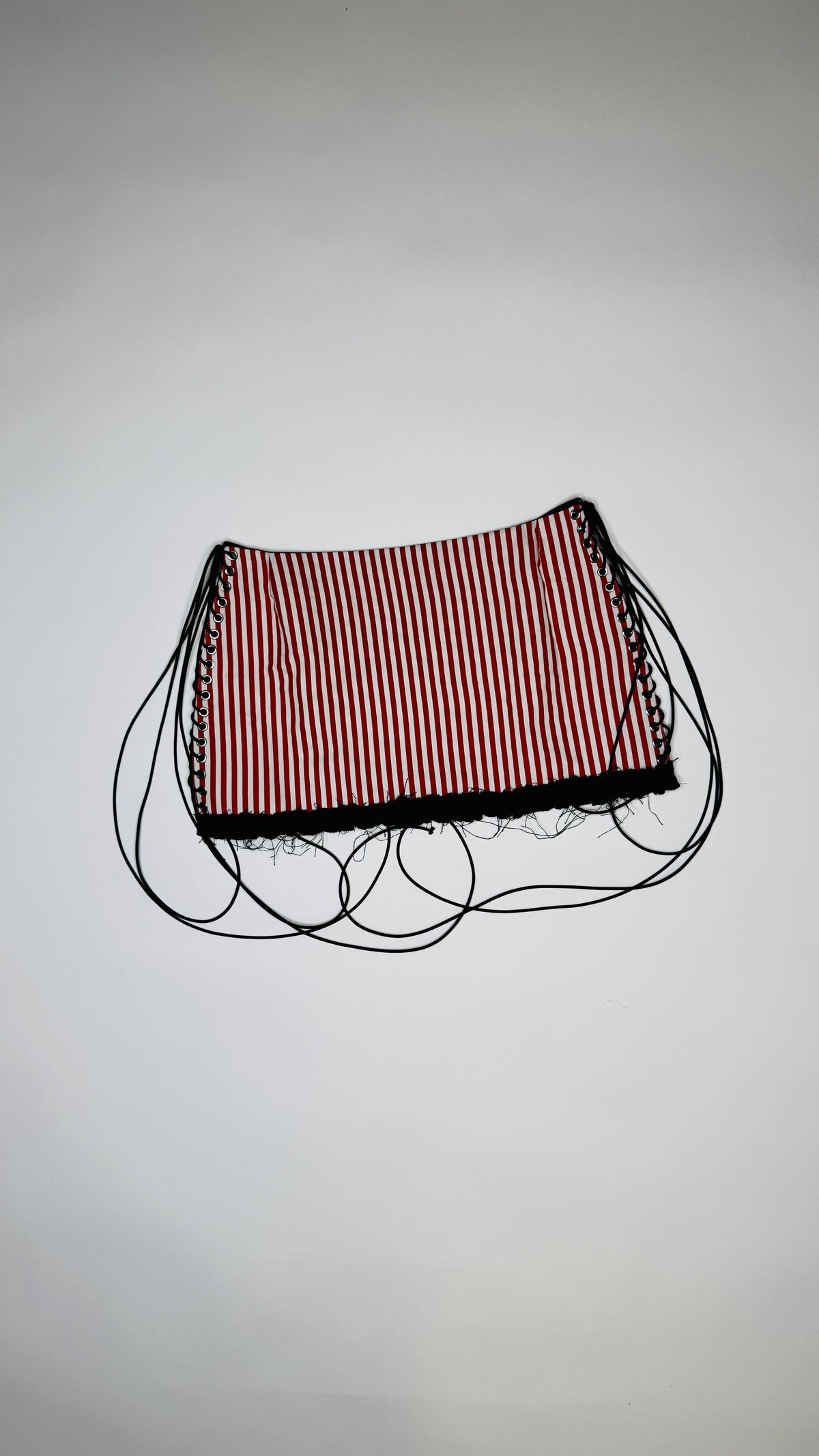 Red Striped Skirt