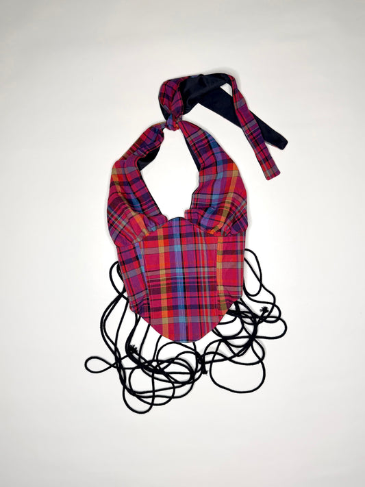 Pink Plaid Halter