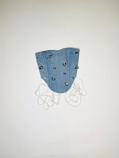 Blue Pierced Denim