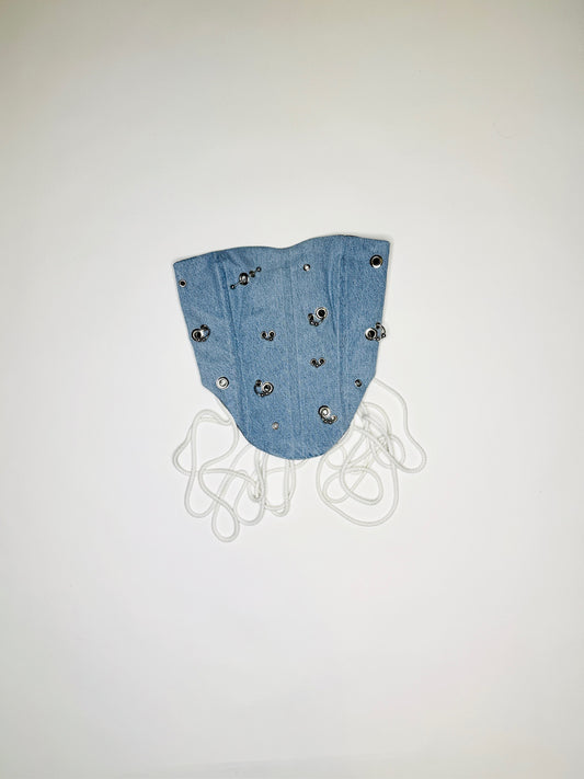 Blue Pierced Denim