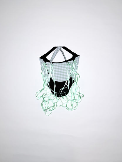 Strap Green Gingham
