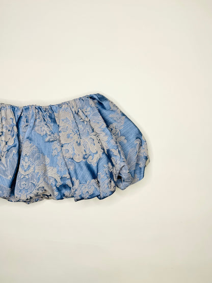 Blue Jacquard Bubble