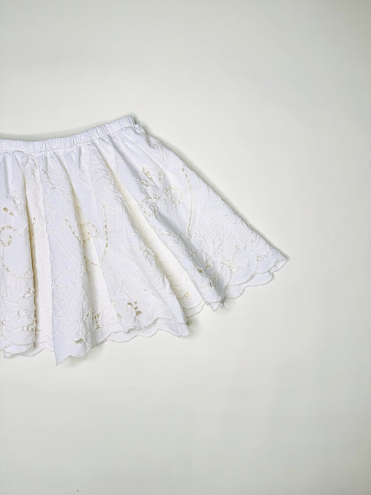 Embroidered Lace Skirt