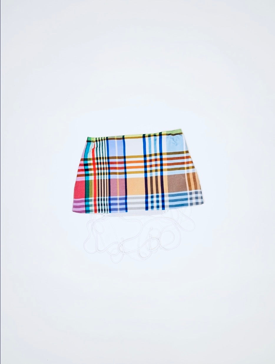 Multicolor Plaid Skirt