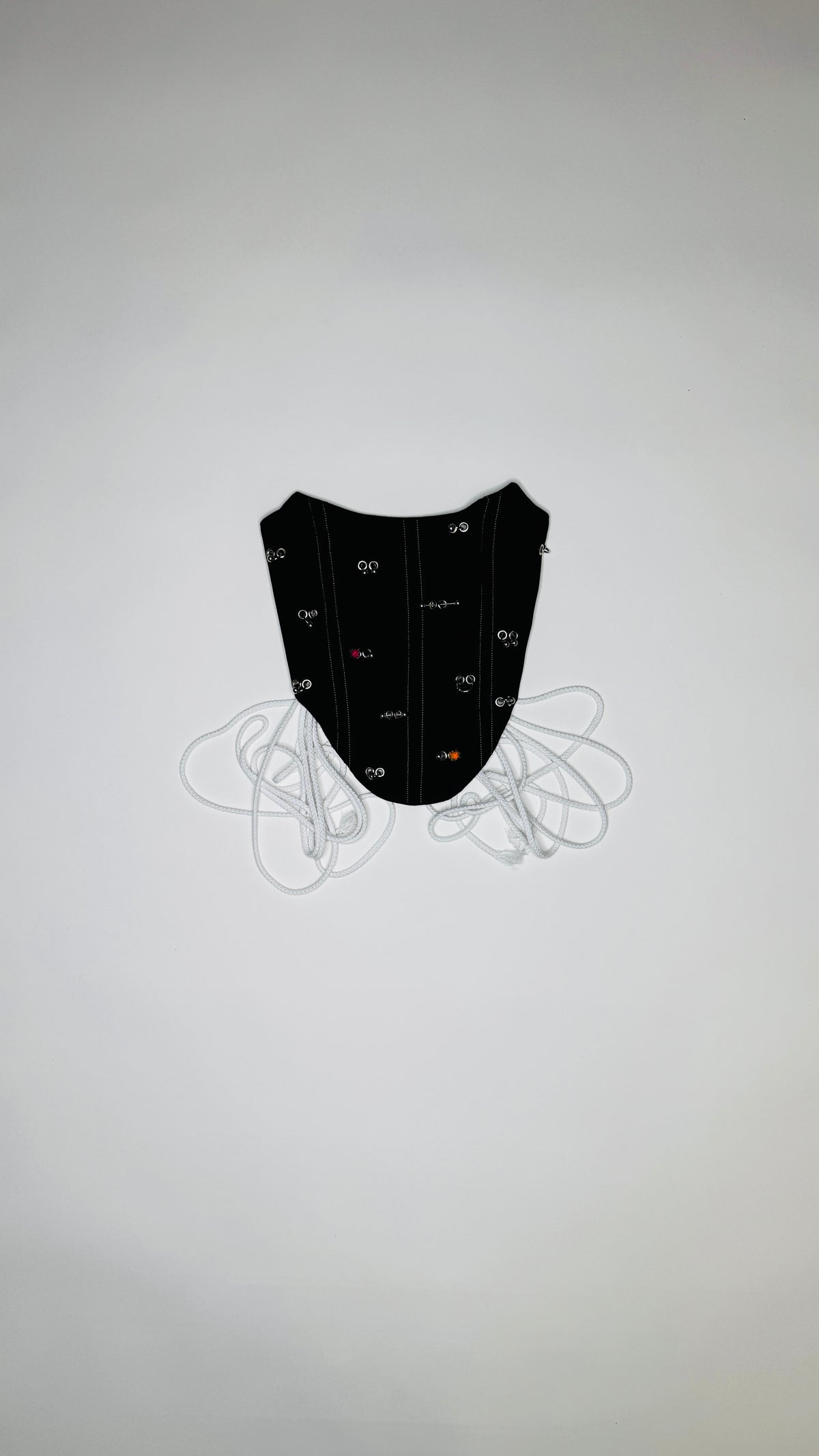 Black Pierced Denim