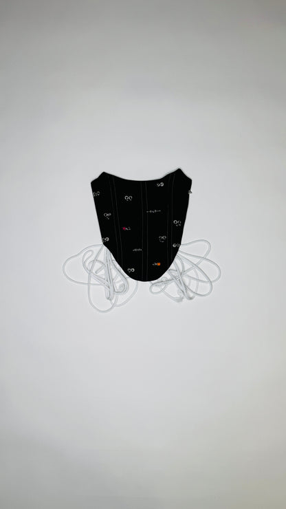 Black Pierced Denim