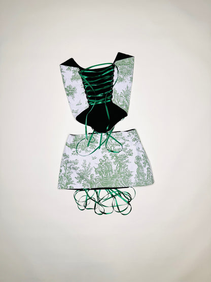 Green Toile Set
