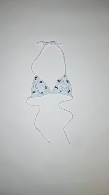 White Pierced Bikini
