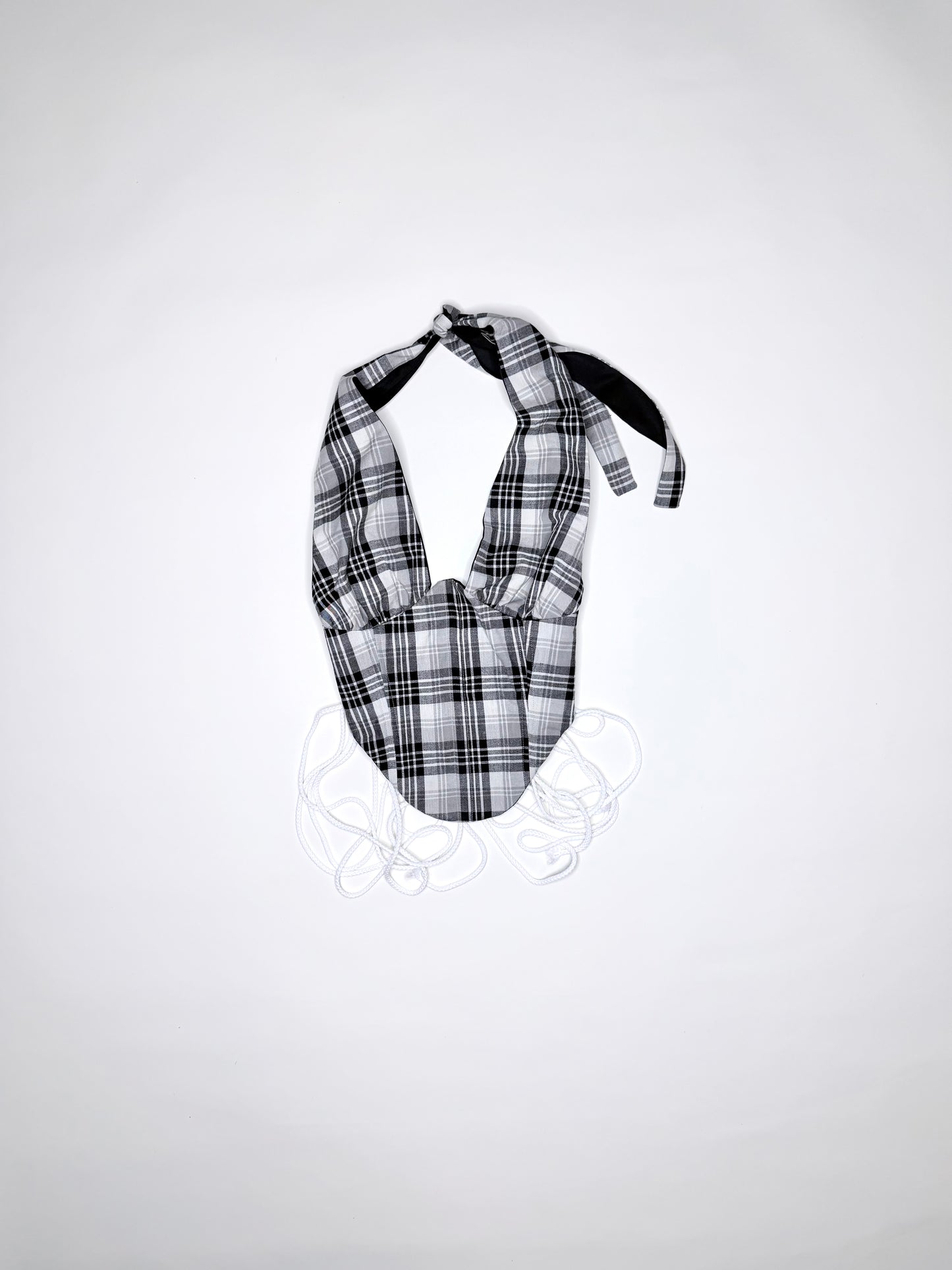 Black Plaid Halter