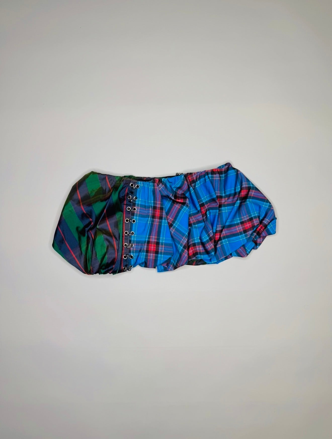 Split Plaid Bubble